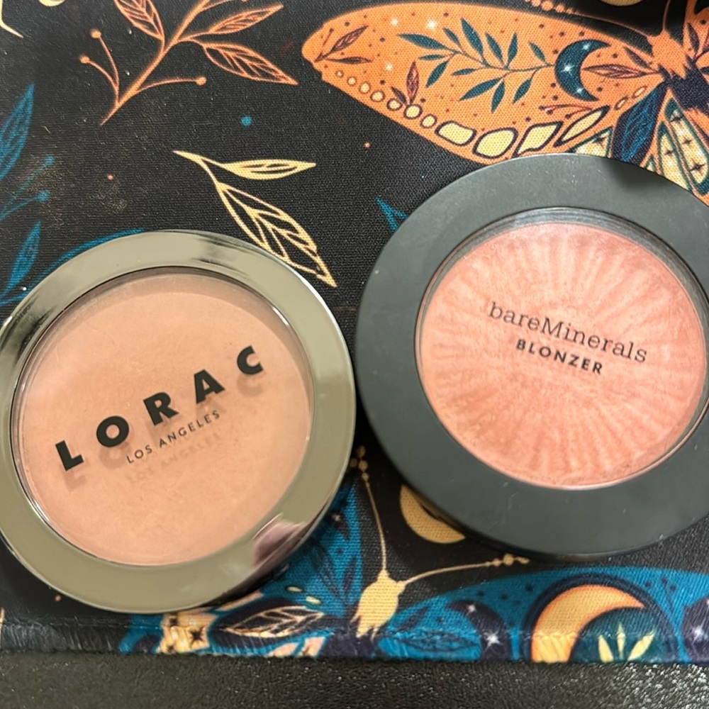 Pink Blush Bundle Bareminerals Blonzer Kiss of Pink & Lorac Blush Cinematic
